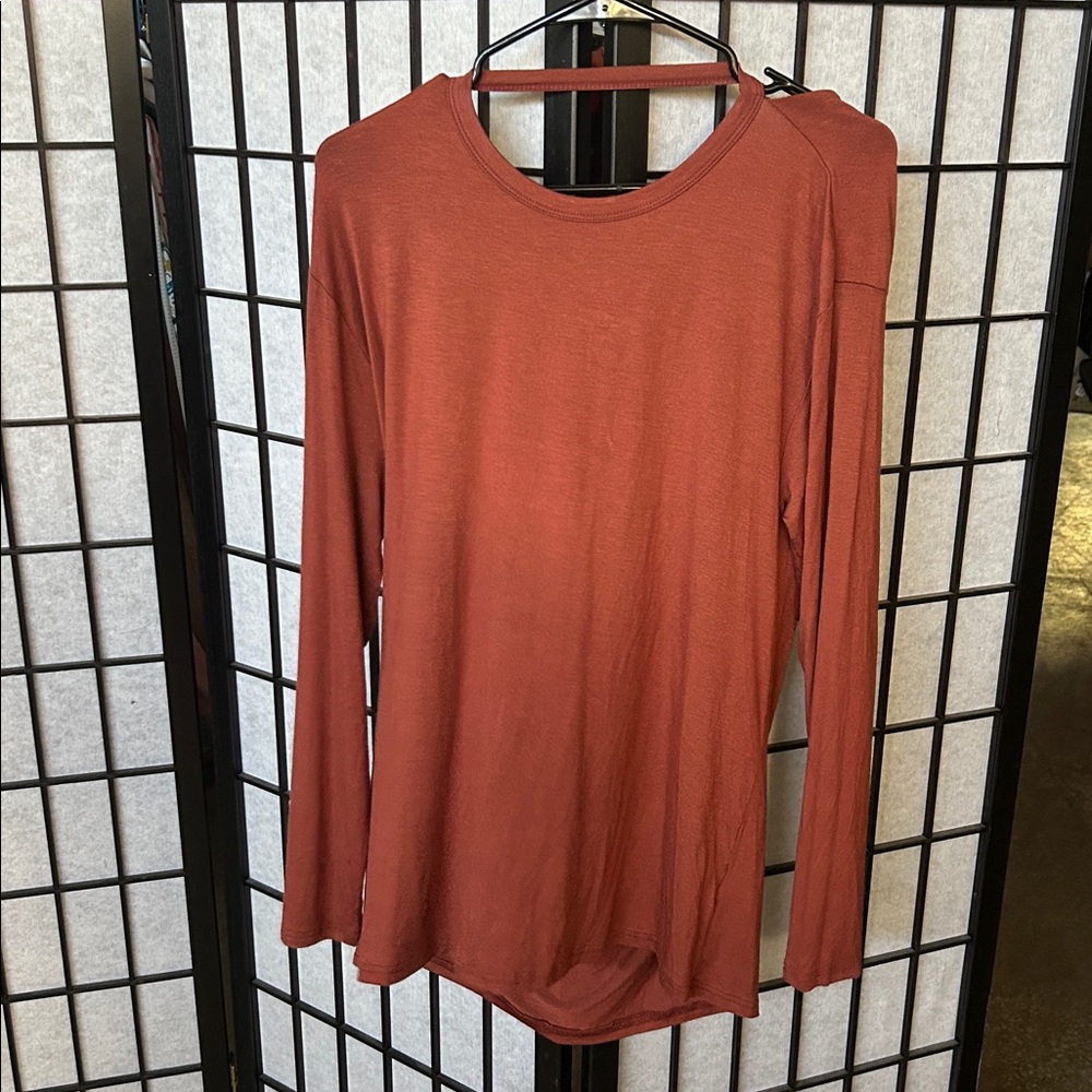 Rust Long Sleeve Top